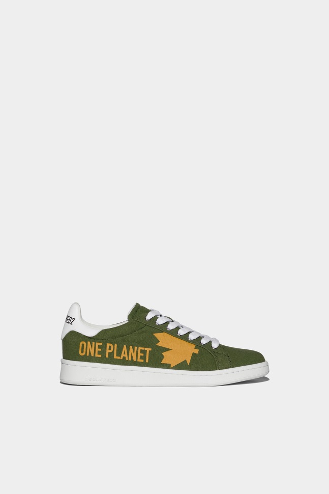 Dsquared2 Iconic One Life Organic Cotton Boxer Sneakers RED/OCHRE - Image 1