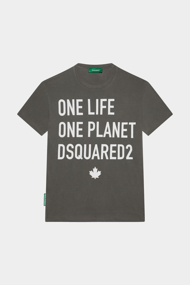 dsquared2_iconic_one_life_organic_cotton_cool_t_shirt.jpg Dsquared2 Iconic One Life Organic Cotton Cool T-Shirt - Image 1