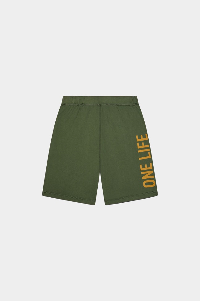 Dsquared2 Iconic One Life Organic Cotton Shorts D2 GREEN - Image 2