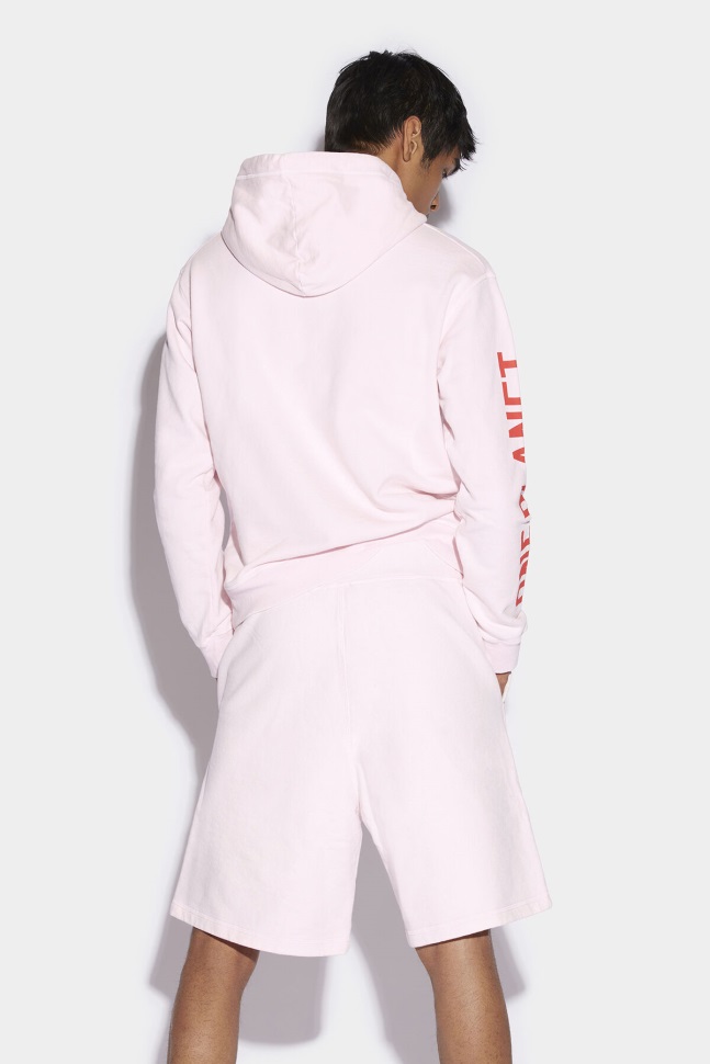 Dsquared2 Iconic One Life Organic Cotton Shorts D2 PINK - Image 2