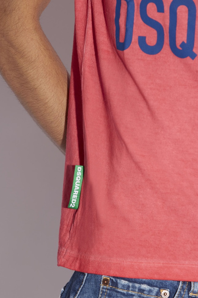 Dsquared2 Iconic One Life Partially Recycled Cotton T-Shirt RED D2 RED - Image 3