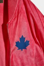 Dsquared2 Iconic One Life Recycled Nylon Oversized Bomber RED/GREEN - Image 3