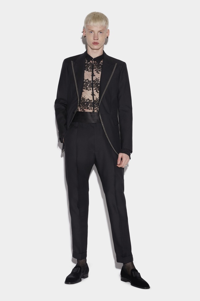 dsquared2_iconic_one_pleat_evening_trousers.jpg Dsquared2 Iconic One Pleat Evening Trousers - Image 1