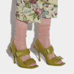 Dsquared2 Iconic PaddeD2 Heeled Sandals GREEN