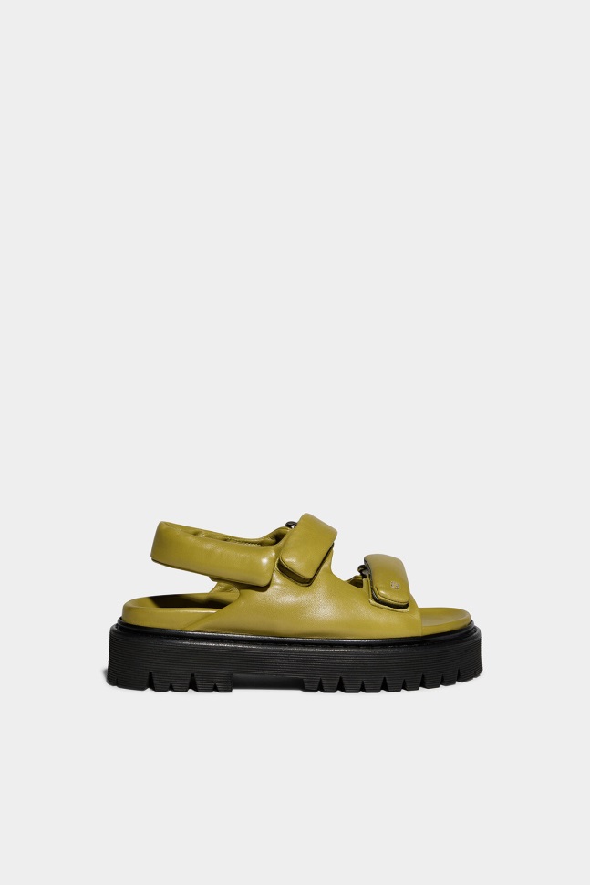 dsquared2_iconic_padded2_sandals_green.jpg Dsquared2 Iconic PaddeD2 Sandals GREEN - Image 1