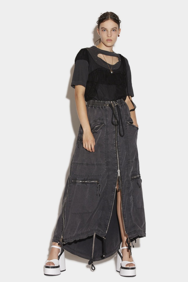 dsquared2_iconic_parachute_skirt.jpg Dsquared2 Iconic Parachute Skirt - Image 1