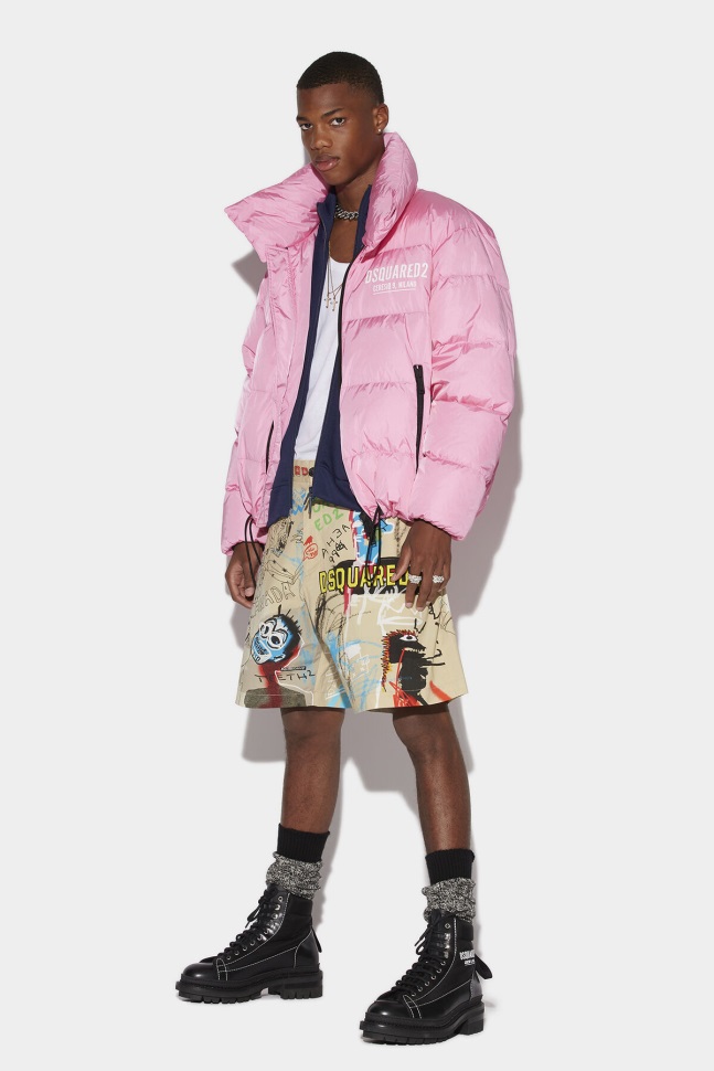 dsquared2_iconic_pink_ceresio_9_puffer_jacket.jpg Dsquared2 Iconic PINK Ceresio 9 Puffer Jacket - Image 1