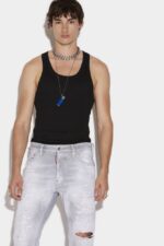 Dsquared2 Iconic Piranha Grey Denim Wash Cool Guy Jeans