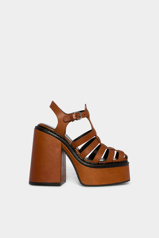 dsquared2_iconic_platform_heeled_sandals_red.jpg Dsquared2 Iconic Platform Heeled Sandals RED - Image 1