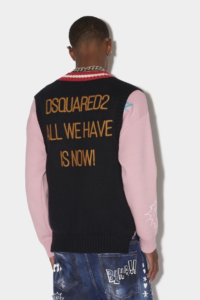 dsquared2_iconic_prep_school_vest.jpg Dsquared2 Iconic Prep School Vest - Image 1