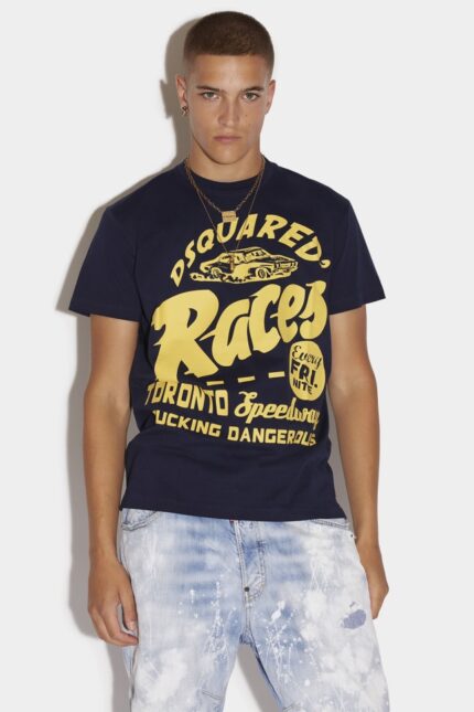 Dsquared2 Iconic Races Cigarette T-Shirt
