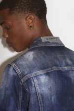 Dsquared2 Iconic Raw Pocket Dan Jean Jacket - Image 4