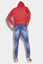 Dsquared2 Iconic Red Tab Partially Organic Cotton Tidy Biker Jeans - Image 2