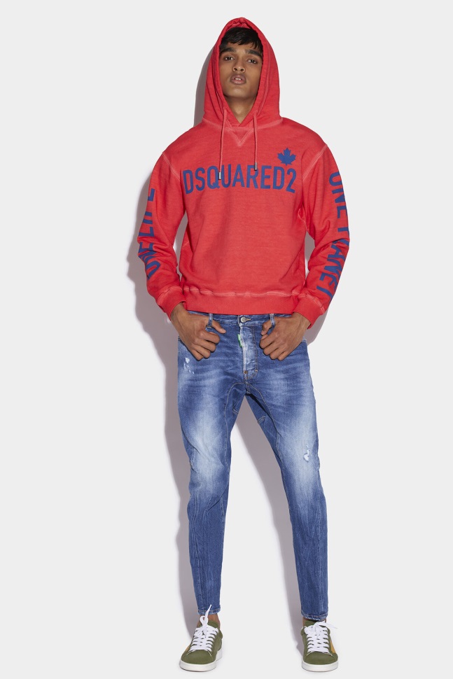 Dsquared2 Iconic Red Tab Partially Organic Cotton Tidy Biker Jeans - Image 3