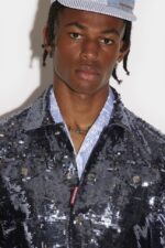 Dsquared2 Iconic Ripped Sequins Dan Jacket - Image 3