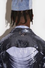 Dsquared2 Iconic Ripped Sequins Dan Jacket - Image 4