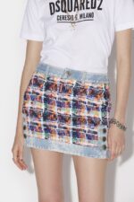 Dsquared2 Iconic Riviera Mini Skirt - Image 4