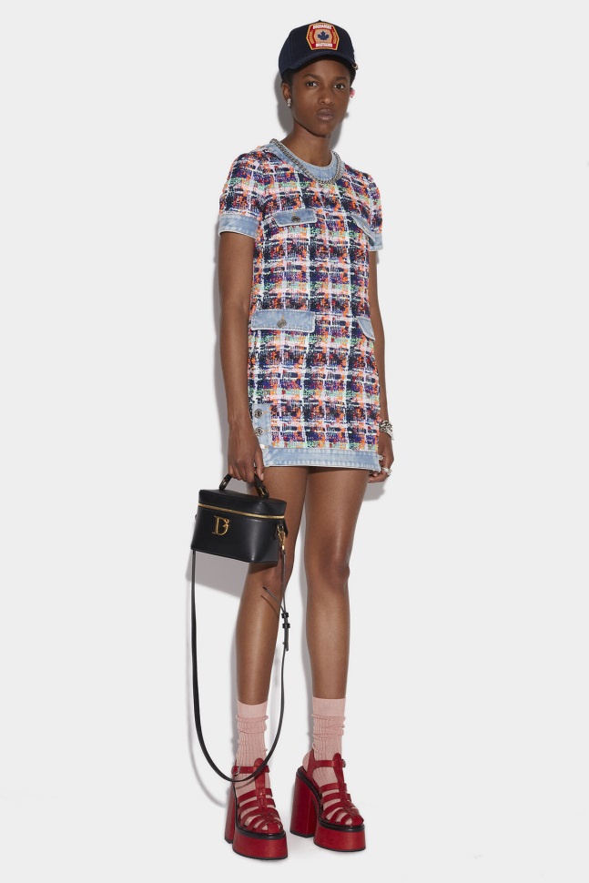 dsquared2_iconic_riviera_minidress.jpg Dsquared2 Iconic Riviera Minidress - Image 1