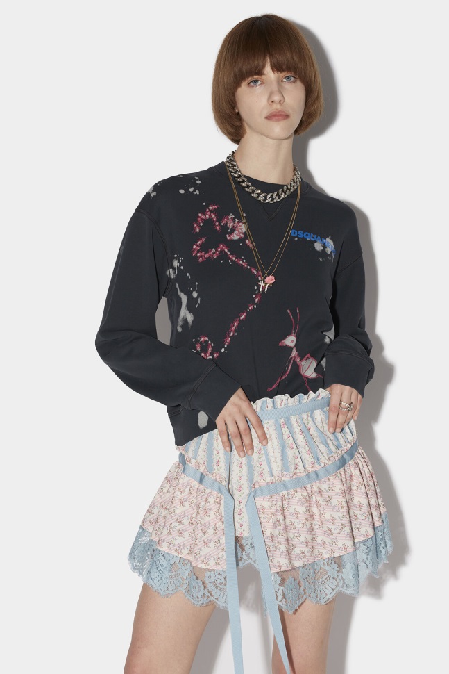 dsquared2_iconic_ruffle_mini_skirt.jpg Dsquared2 Iconic Ruffle Mini Skirt - Image 1