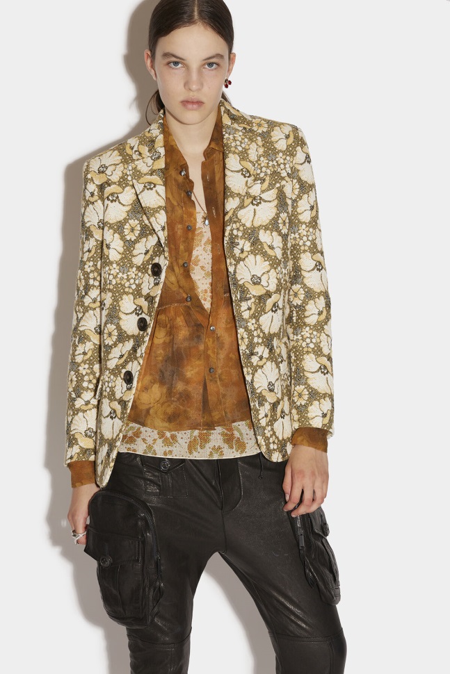 dsquared2_iconic_schoolboy_jacket_fantasy_green.jpg Dsquared2 Iconic Schoolboy Jacket FANTASY/GREEN - Image 1