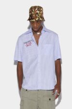 Dsquared2 Iconic Scribble Bowling Shirt
