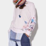 Dsquared2 Iconic Scribbles Long Sleeve T-Shirt