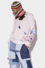 Dsquared2 Iconic Scribbles Long Sleeve T-Shirt