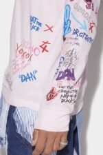 Dsquared2 Iconic Scribbles Long Sleeve T-Shirt - Image 3
