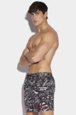 Dsquared2 Iconic Scribbles Midi Boxer - Image 3