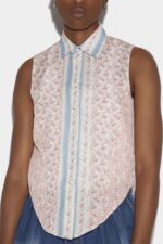 Dsquared2 Iconic Sleeveless Shirt FANTASY D2 - Image 3