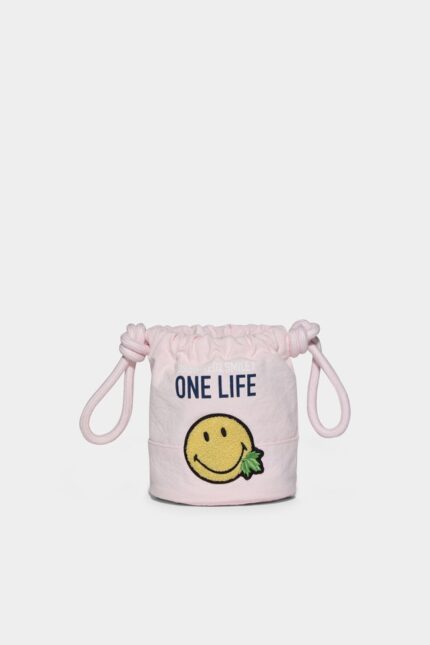 Dsquared2 Iconic Smiley Organic Cotton Bubble Pouch