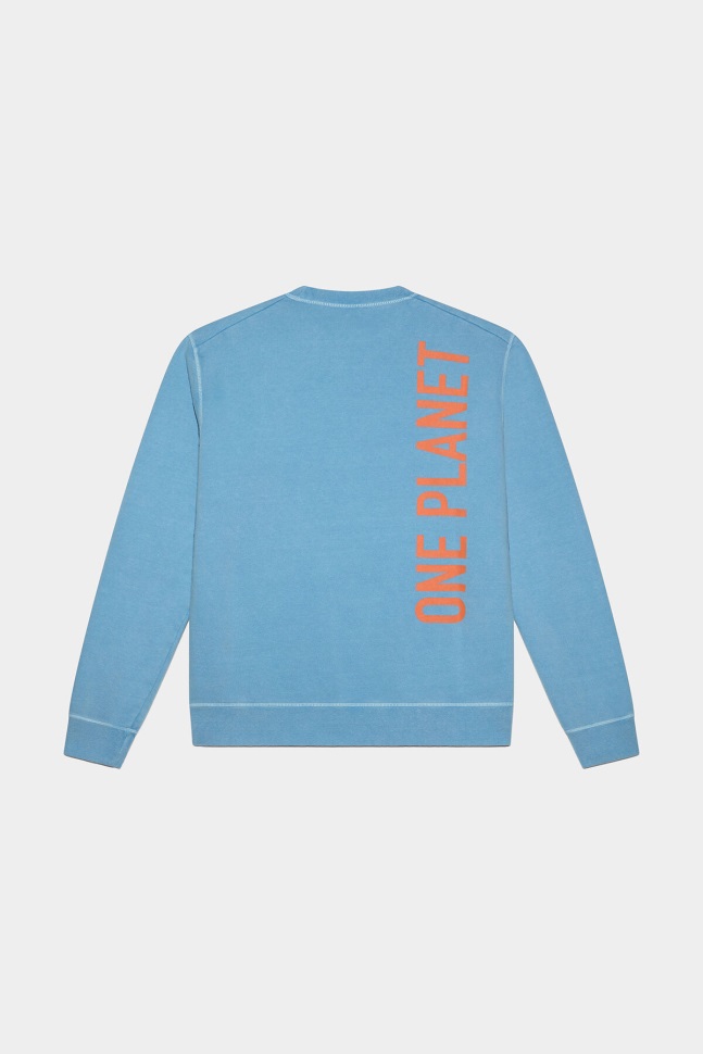 Dsquared2 Iconic Smiley Organic Cotton Cool Fit Sweatshirt D2 AZUL - Image 2