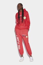 Dsquared2 Iconic Smiley Organic Cotton Cool Fit Sweatshirt RED D2 - Image 4