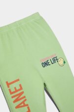 Dsquared2 Iconic Smiley Organic Cotton Joggers D2 GREEN - Image 3