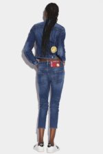 Dsquared2 Iconic Smiley Partially Organic Cotton Cool Girl Jeans