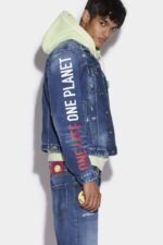 Dsquared2 Iconic Smiley Partially Organic Cotton Dan Jacket