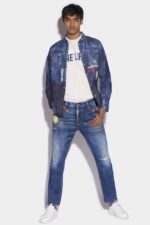 Dsquared2 Iconic Smiley Partially Organic Cotton Skater Jeans - Image 3