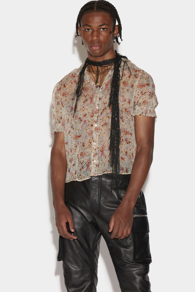 dsquared2_iconic_smock_short_sleeve_shirt.jpg Dsquared2 Iconic Smock Short Sleeve Shirt - Image 1