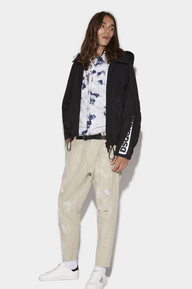 dsquared2_iconic_splatter_new_dan_trousers.jpg Dsquared2 Iconic Splatter New Dan Trousers - Image 1