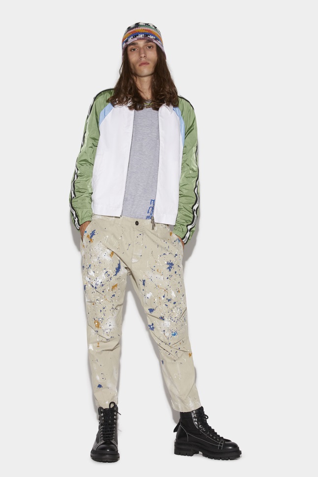 dsquared2_iconic_splatter_skipper_trousers.jpg Dsquared2 Iconic Splatter Skipper Trousers - Image 1