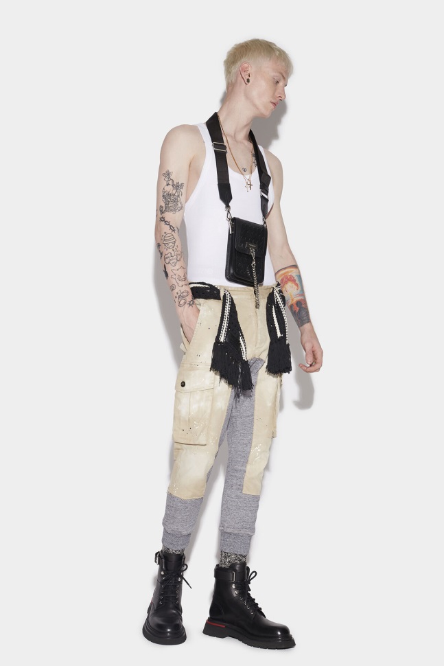 dsquared2_iconic_stamped_hybrid_trousers.jpg Dsquared2 Iconic Stamped Hybrid Trousers - Image 1