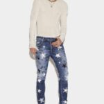 Dsquared2 Iconic Star Wash Skater Jeans