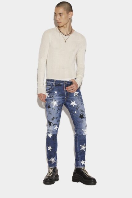 Dsquared2 Iconic Star Wash Skater Jeans