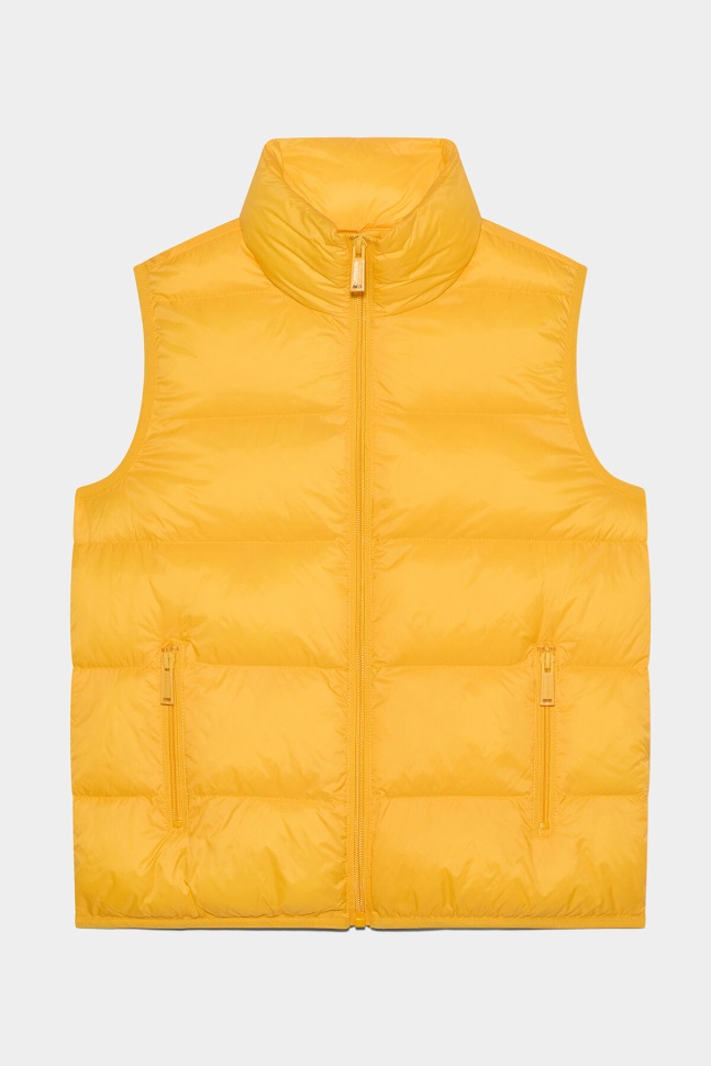 dsquared2_iconic_sunny_yellow_ds2_kids_vest.jpg Dsquared2 Iconic SUNNY YELLOW DS2 Kids Vest - Image 1