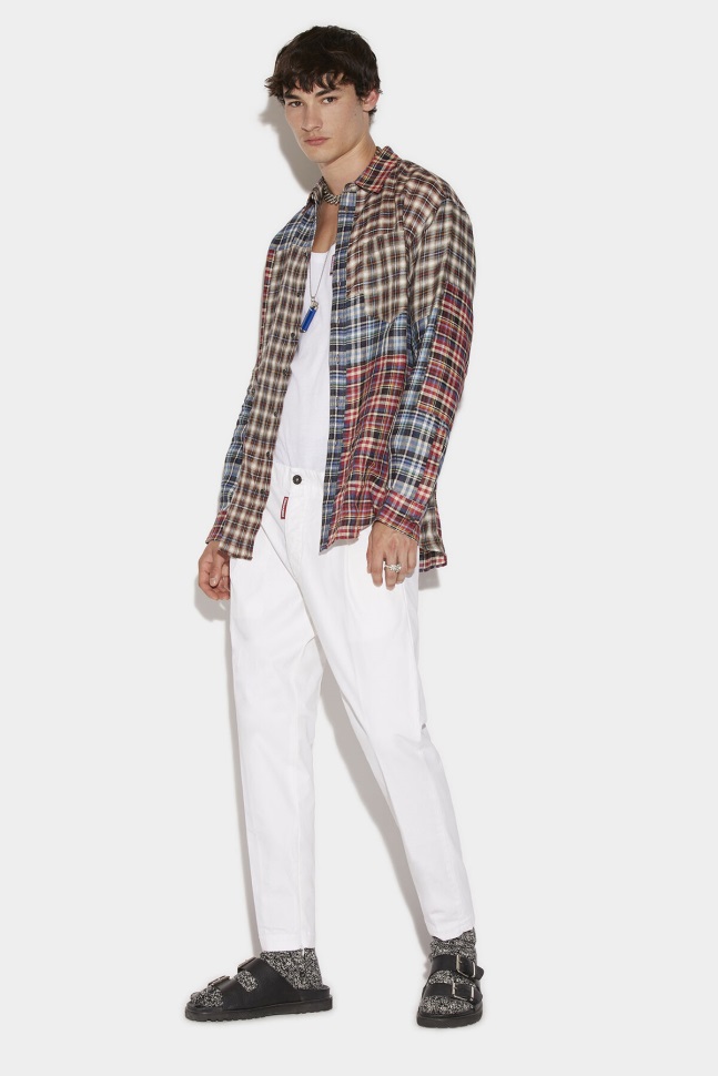 dsquared2_iconic_super_light_new_dan_trousers_white.jpg Dsquared2 Iconic Super Light New Dan Trousers WHITE - Image 1