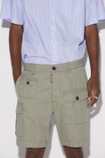 Dsquared2 Iconic Super Light Shorts SAGE/DARK MILITARY GREEN - Image 3