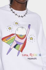 Dsquared2 Iconic Superainbow Cool Sweater - Image 3