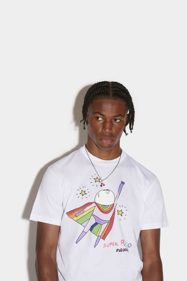 dsquared2_iconic_superainbow_cool_t_shirt.jpg Dsquared2 Iconic Superainbow Cool T-Shirt - Image 1