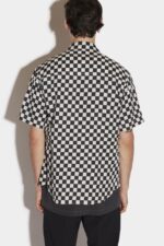 Dsquared2 Iconic Tactical Bowling Shirt D2 BLACK - Image 2