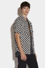 Dsquared2 Iconic Tactical Bowling Shirt D2 BLACK - Image 3